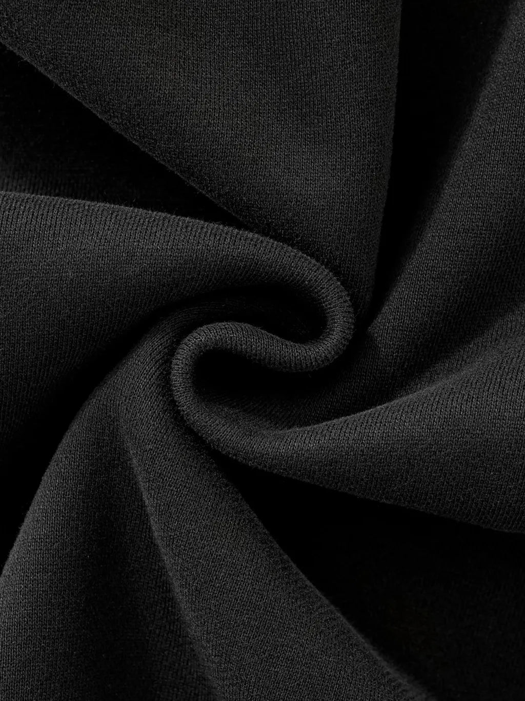 Black Fleeced Full-Zip Boxy Hoodie – Zip Detail | TheTwoZero