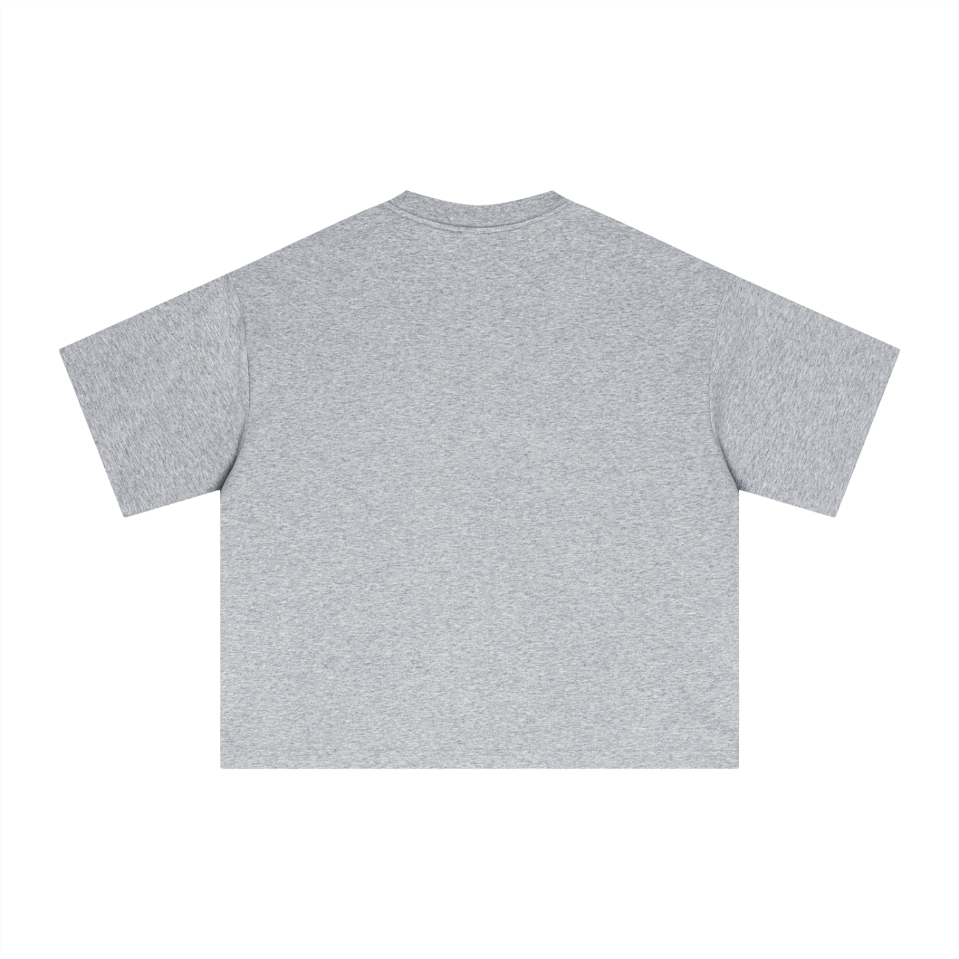 Flower Gray Sorona Boxy Tee – Back View | TheTwoZero