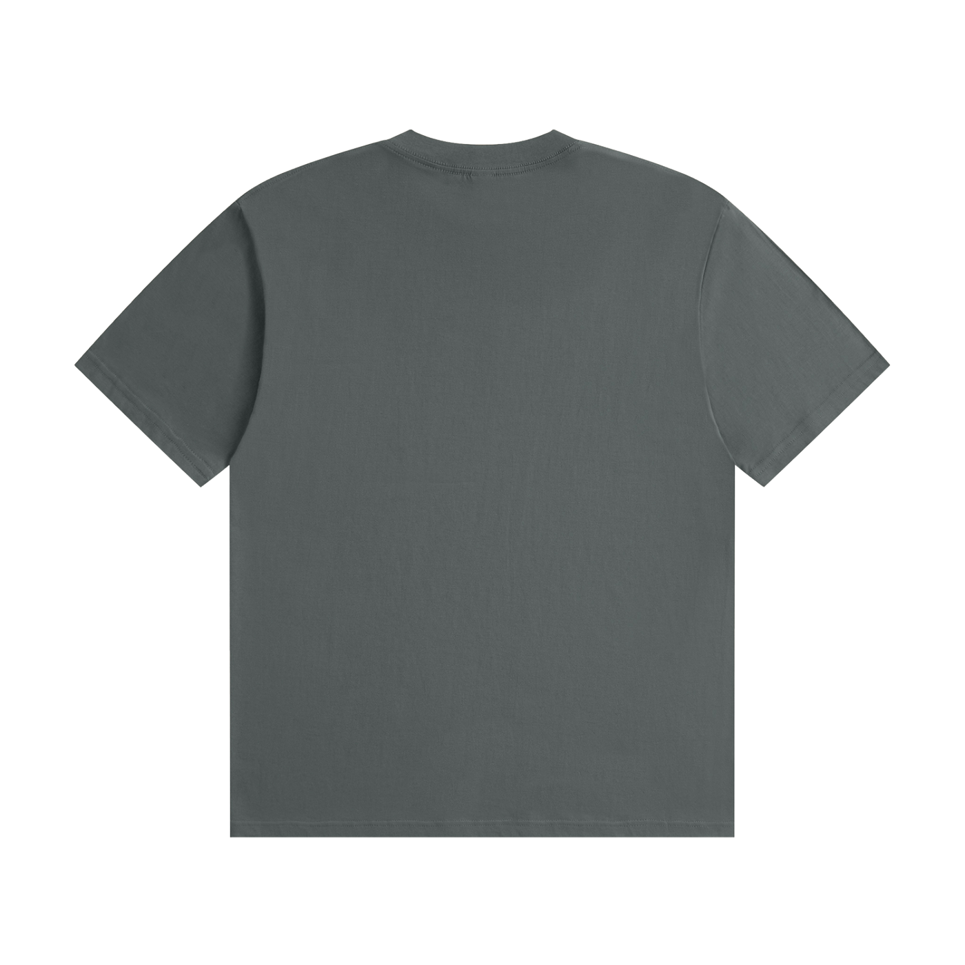 Gray Unisex Seamless Cotton Tee – Side View | TheTwoZero