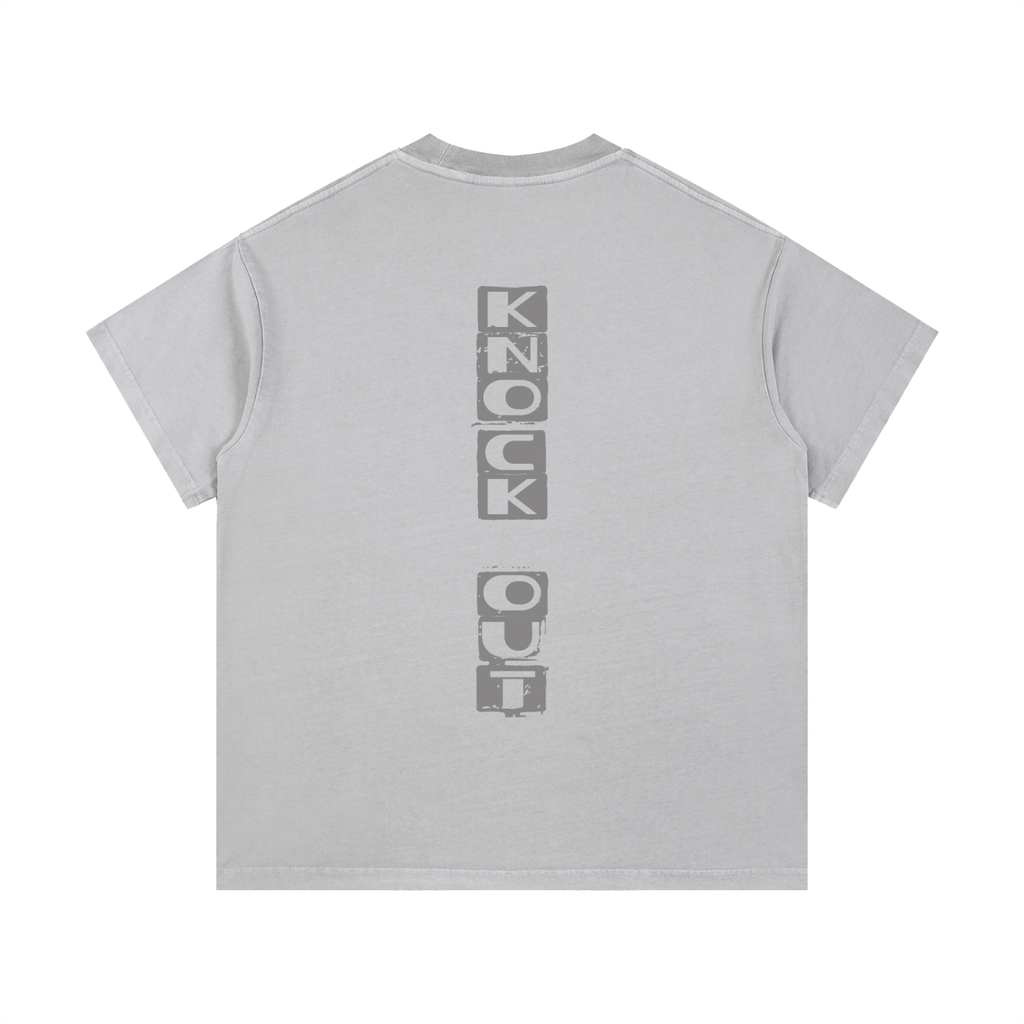 Light Gray Vintage Wash Cotton Tee – Styled View | TheTwoZero