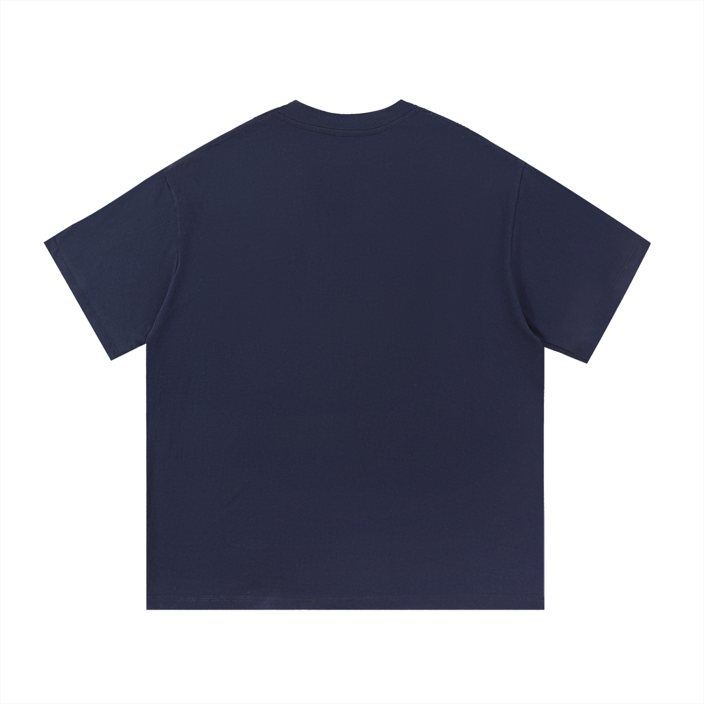 Navy Blue Essential Cotton Tee –Back Shot | TheTwoZero
