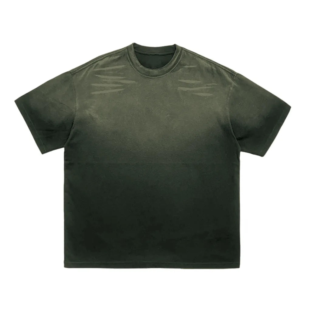 Tiger Stripe Gradient Washed Tee – Front View | TheTwoZero