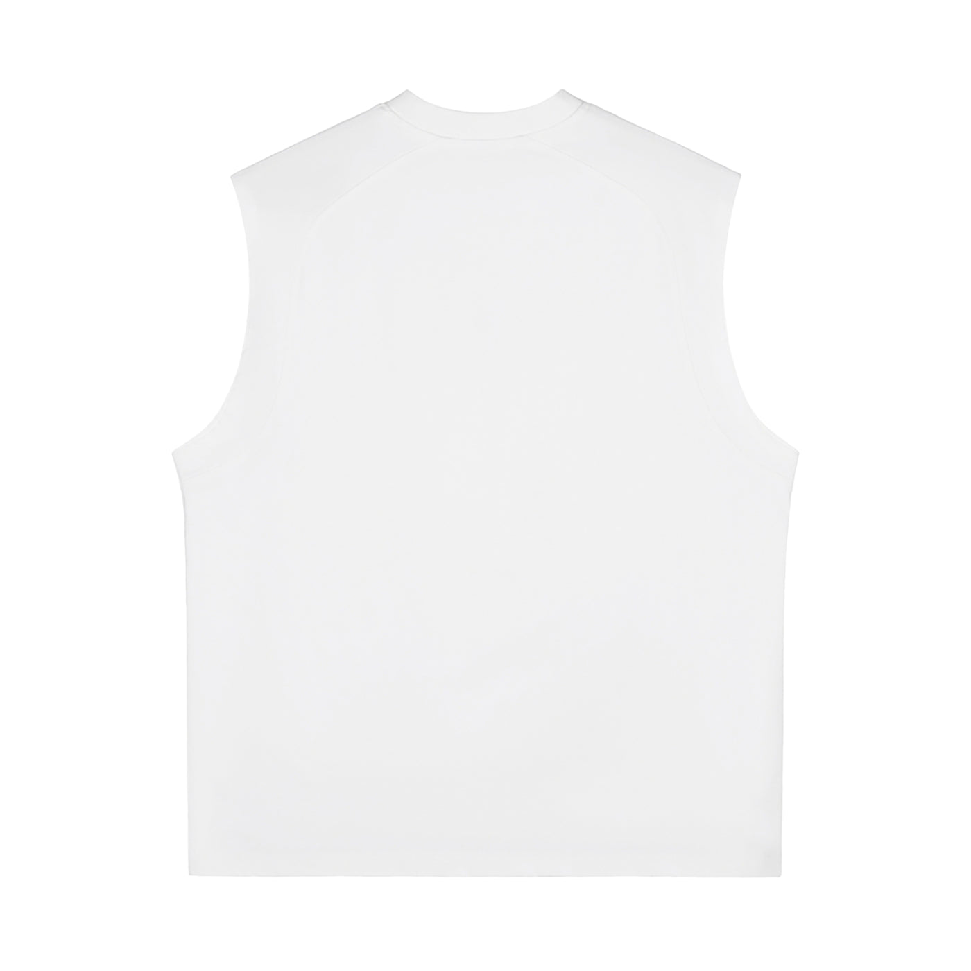 White Sorona Quick-Dry Cooling Tank Top – Back View | TheTwoZero